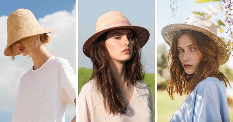 Yael Cohen, a fashion designer based in Israel, has created a line of modern straw hats that are perfect for summer. 