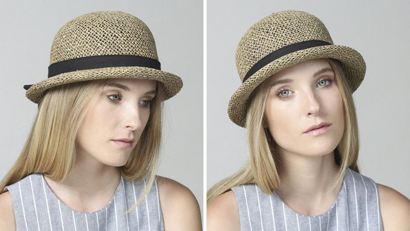 Yael Cohen, a fashion designer based in Israel, has created this natural short brim hat as part of a collection of modern straw hats that are perfect for summer.