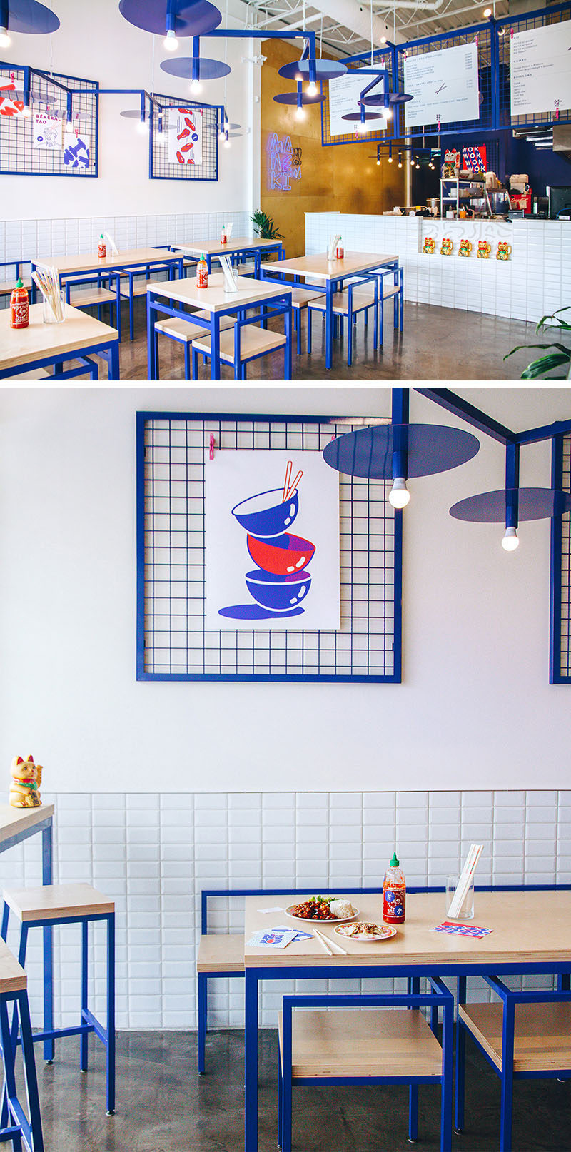 Rainville-Sangaré has collaborated with Studio Beau to design the recently launched 'Maneki Comptoir Asiat,’ a new Asian restaurant in Montreal, Canada. The designers aimed to create a space that was fun and inviting, while playing with Asian culture and stereotypes.