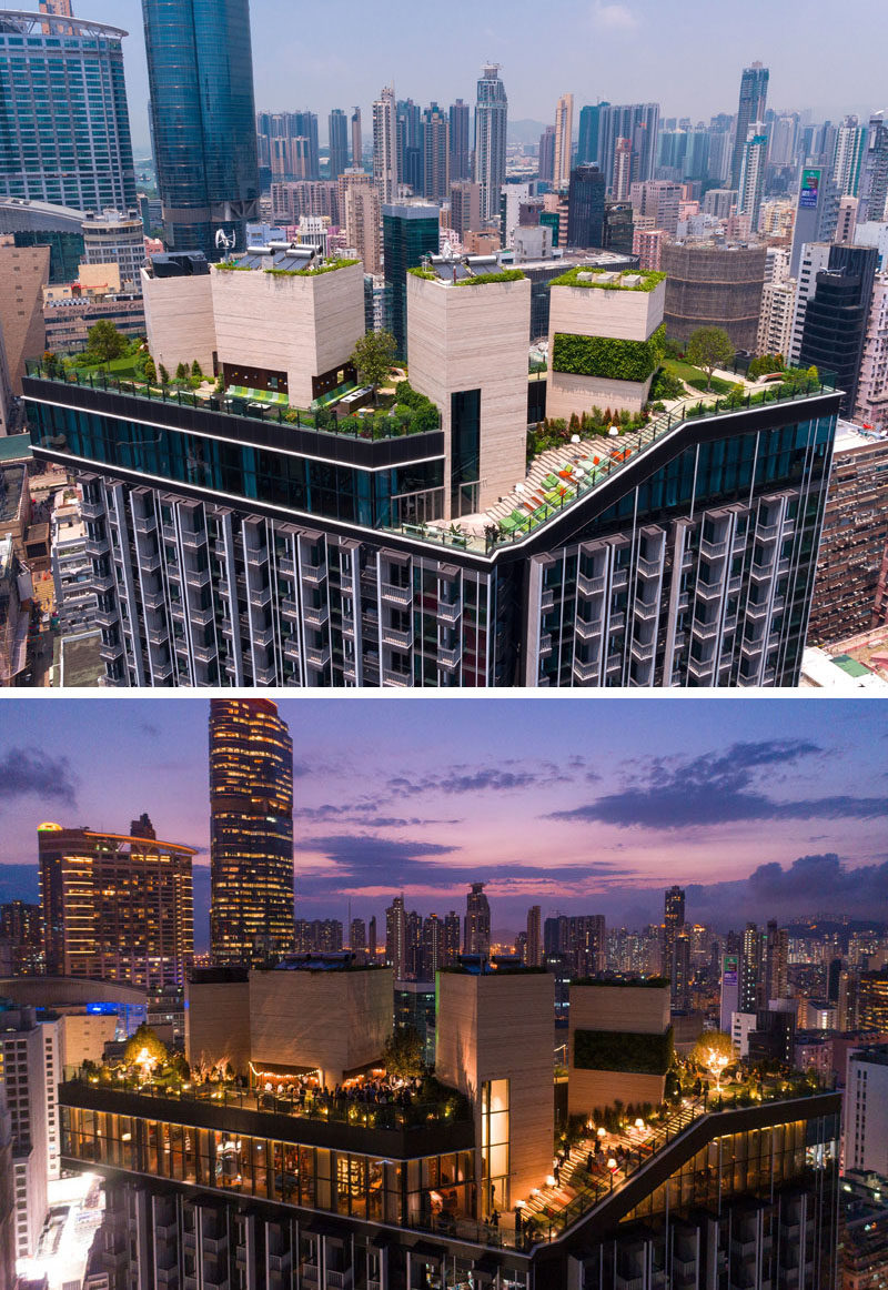 Hidden high above the busy streets of Mongkok, Hong Kong, is the recently completed Skypark, a rooftop residential clubhouse designed by architectural firm concrete.