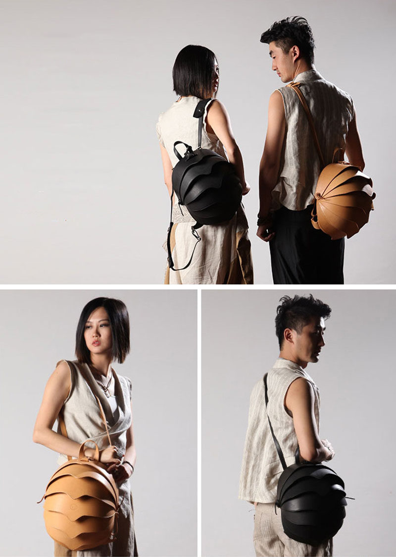 Hong Kong based fashion company KiliDesign, have designed a line of unique and sculptural and modern bags that were inspired by beetles. Made with high quality leather, the unisex collection of 'Beetle Bags' includes backpacks, round shoulder bags as well as messenger bags and a wristlet.