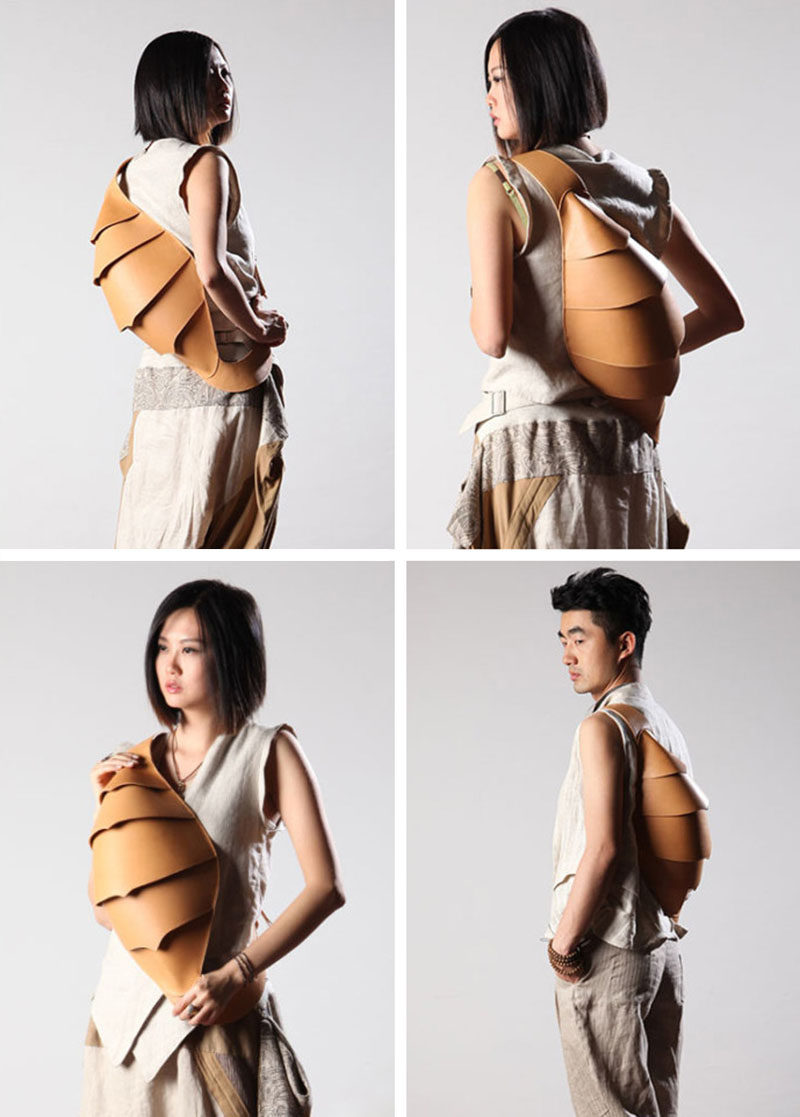 Hong Kong based fashion company KiliDesign, have designed a line of unique and sculptural and modern bags that were inspired by beetles. Made with high quality leather, the unisex collection of 'Beetle Bags' includes backpacks, round shoulder bags as well as messenger bags and a wristlet.