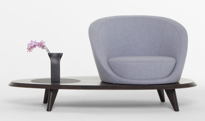 Terry Crews has designed a contemporary furniture collection with Bernhardt Design, and as part of his first collection he has designed the Lilypad Lounge Chair.