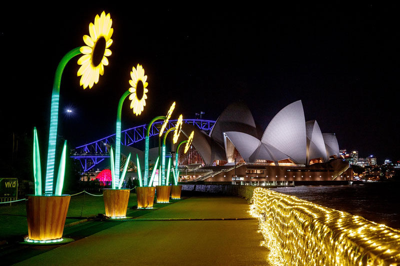 Vivid Sydney 2017, the annual light art festival is lighting up the city in bright sculptures, fun installations and colorful projections.