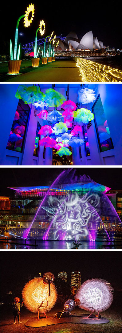 Vivid Sydney 2017, the annual light art festival is lighting up the city in bright sculptures, fun installations and colorful projections.