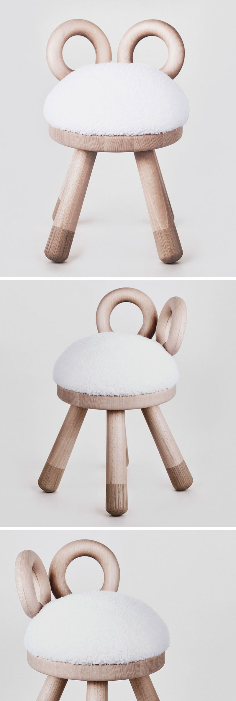 Japanese designer Takeshi Sawada, has designed this sheep stool as part of a collection of quirky farm animal inspired stools for EO - Elements Optimal.