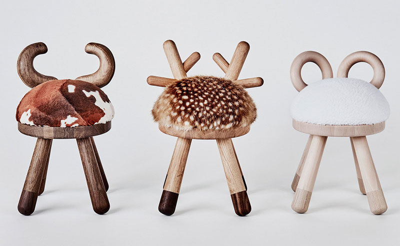 Japanese designer Takeshi Sawada, has designed a collection of quirky farm animal inspired stools for EO - Elements Optimal.
