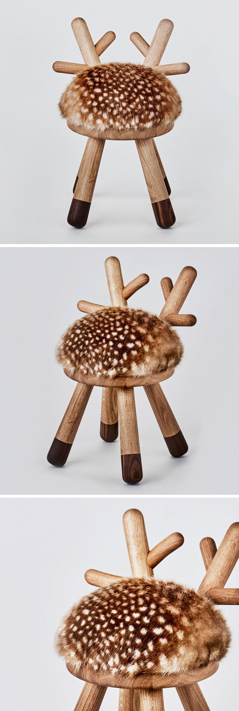 Japanese designer Takeshi Sawada, has designed Bambi as part of a collection of quirky farm animal inspired stools for EO - Elements Optimal.