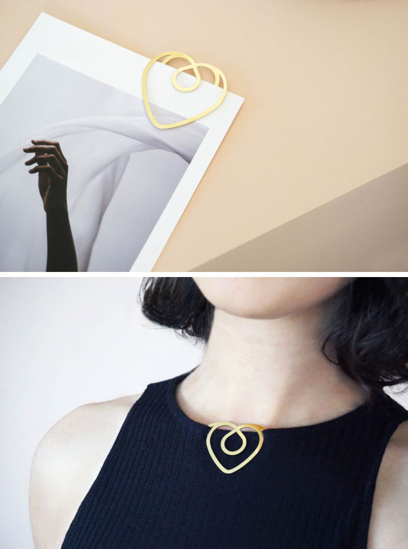 Designer Efil Türk of Llun, has created a collection of minimalist paper clips that were inspired by traditional Turkish motifs.