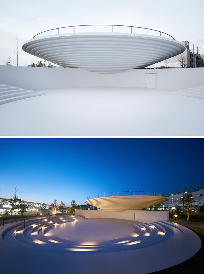 Japanese architecture firm nendo have recently completed the Cofufun plaza for Tenri Station in Nara prefecture, that features plenty of space for the local community to use for events and gatherings, and would also serve as a tourist information centre.