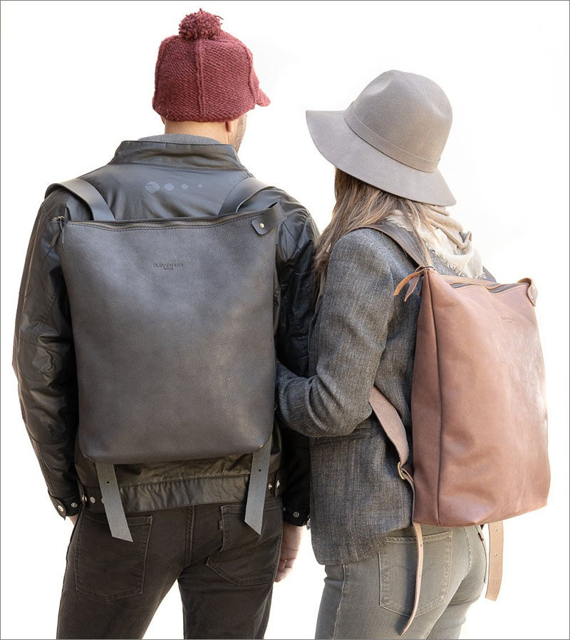  This full grain simple leather backpack comes with a YKK zipper, an internal pocket, and an interior leather separator for laptop. #ModernBackpack #Backpack