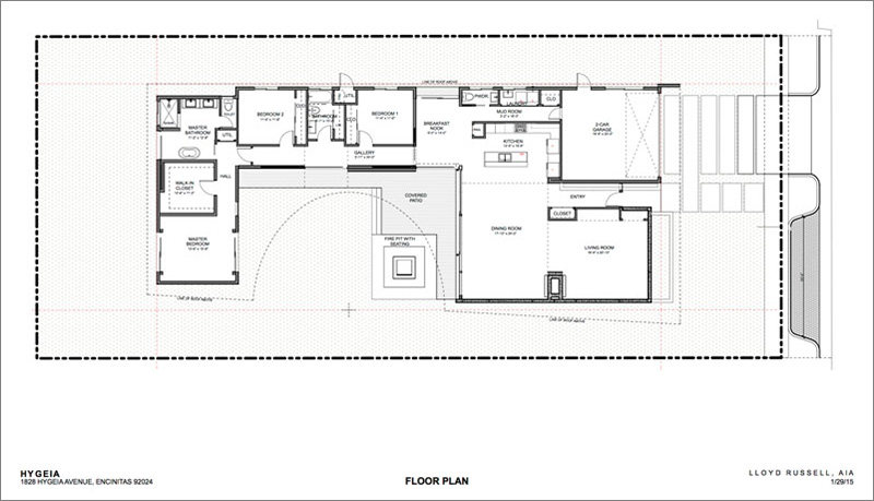 Here is a look at the floor plan of this modern house.