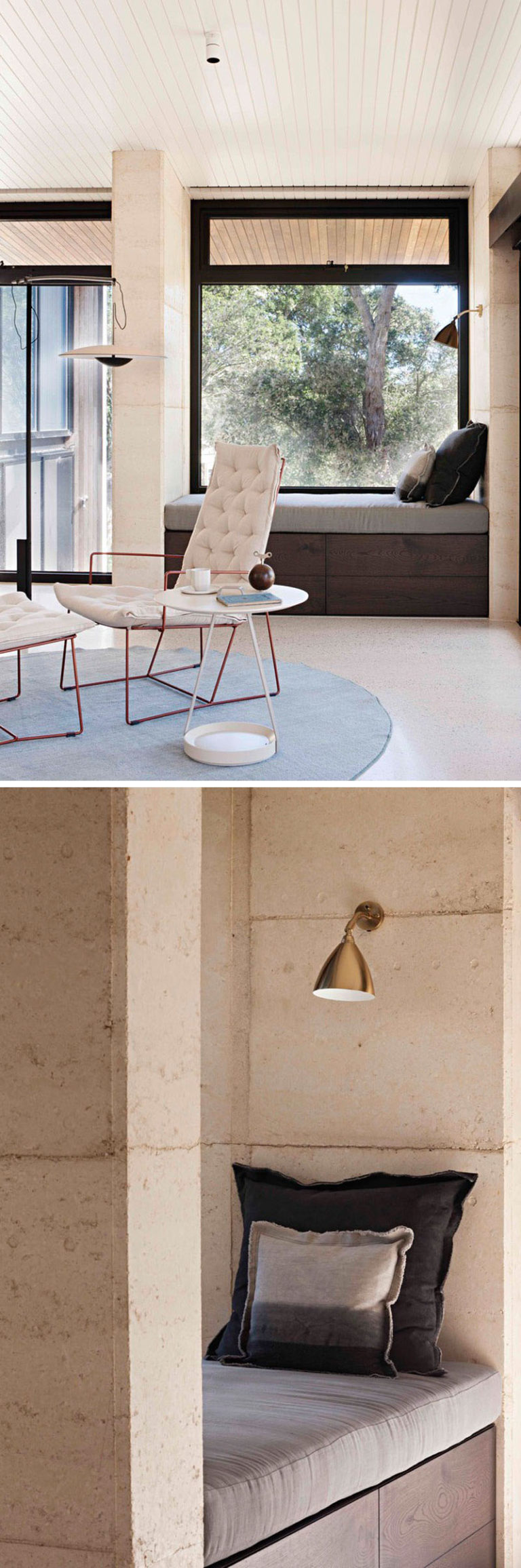 Rammed Earth And Timber Feature Throughout This Australian House