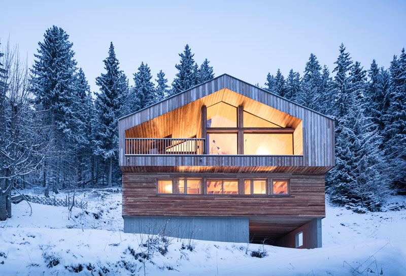 Studio Razavi Architecture have designed this recently completed house in the mountains of Manigod in France.