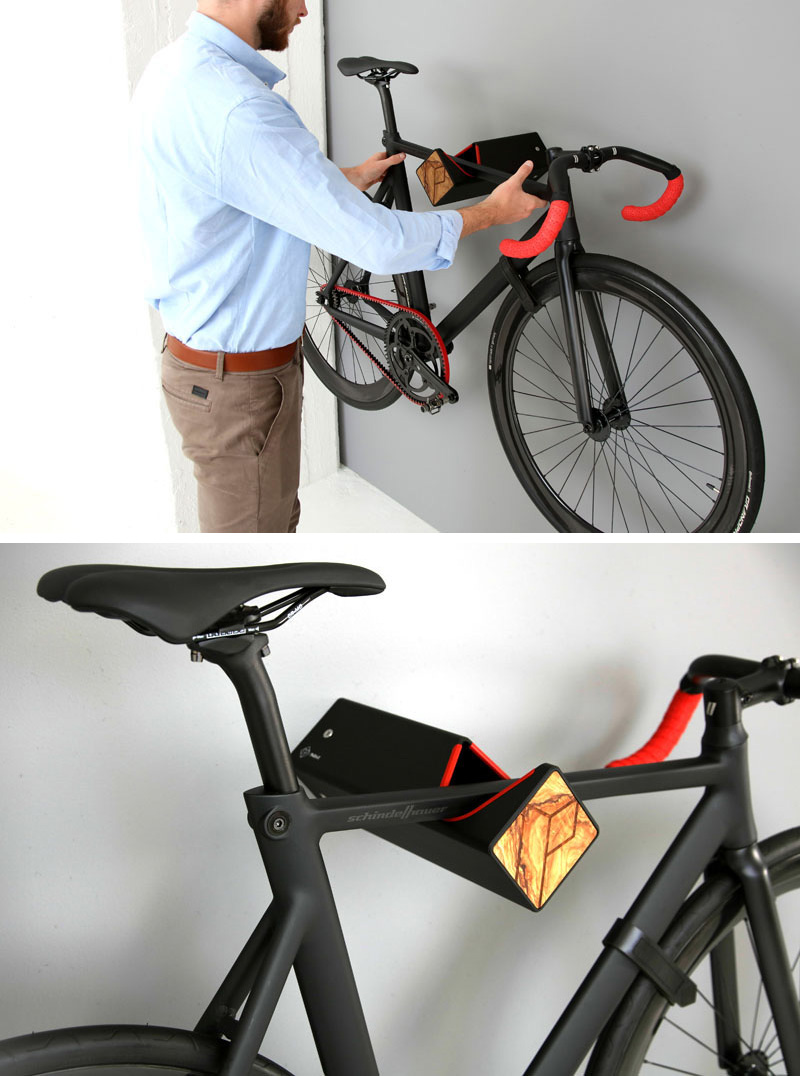 a frame mounted bike rack