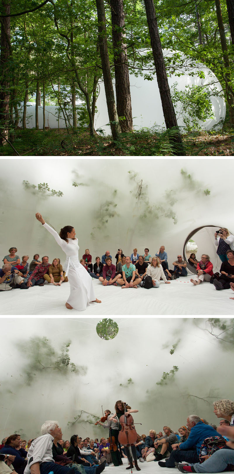 Plastique Fantastique have designed this mobile bubble-like structure that was created for the LOUD SHADOWS project at the Oerol Festival in The Netherlands.