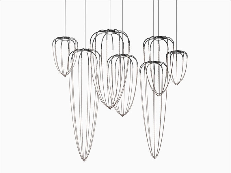 Japanese designer Ryosuke Fukusada has created a sculptural and minimalist pendant light collection named Alysoid.