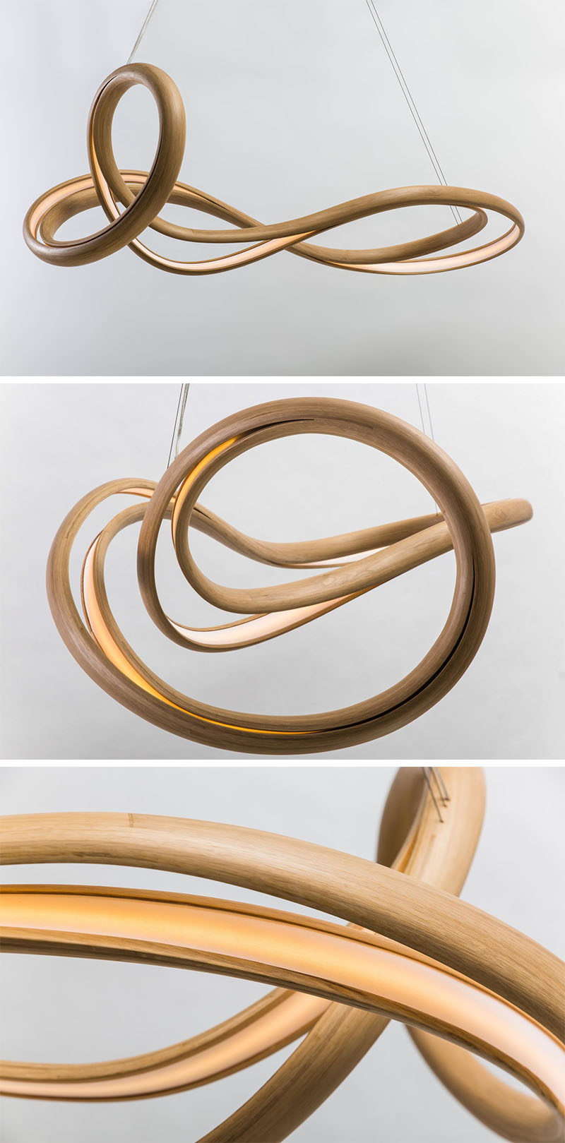 New York based designer John Procario of Procario Design, has combined his love for sculpture and lighting, and transformed it into a series of pieces named Freeform.