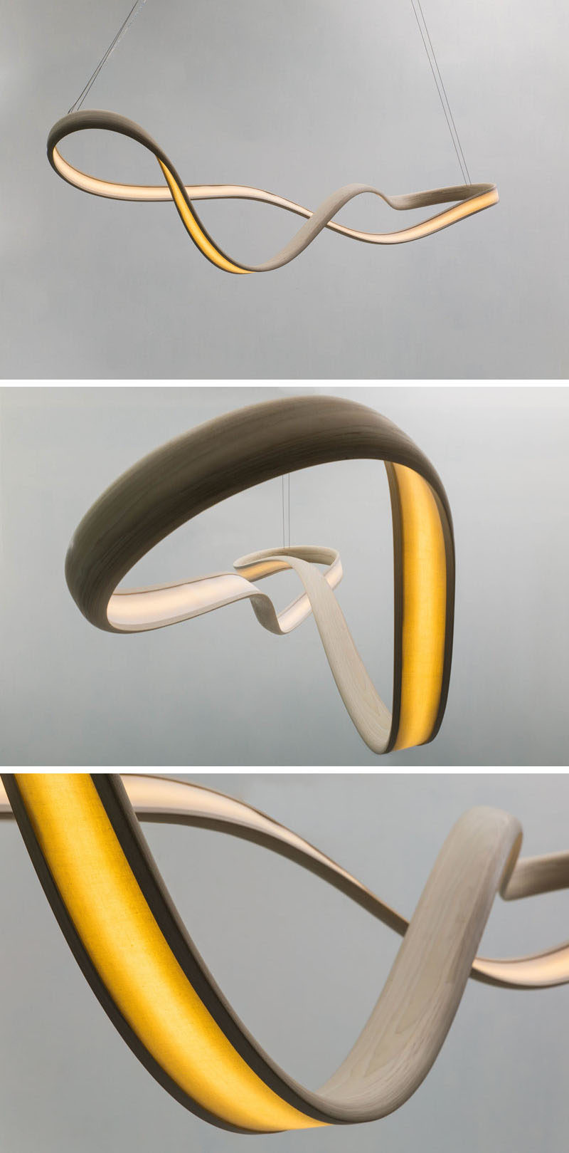 New York based designer John Procario of Procario Design, has combined his love for sculpture and lighting, and transformed it into a series of pieces named Freeform.