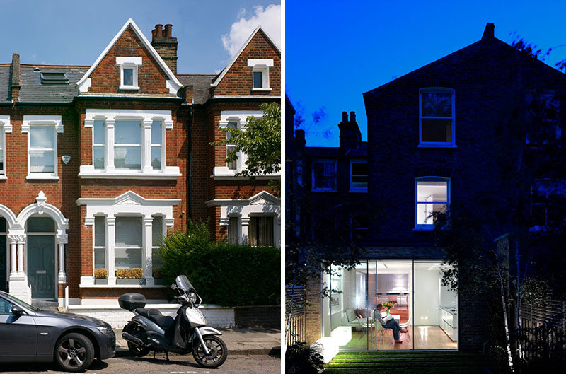 Thompson + Baroni Architects have updated this home in South West London, to create a bright open plan interior with touches of wood, stainless steel and plenty of white.