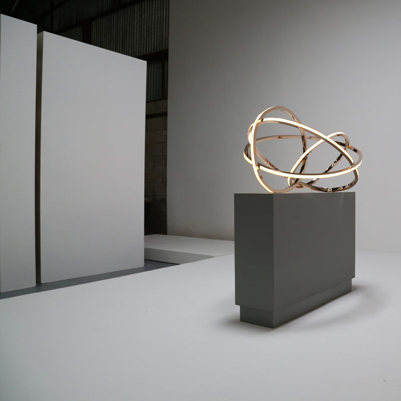 Irish artist Niamh Barry has designed a collection of unique, limited edition light sculptures that play with shapes from her studio in Dublin.