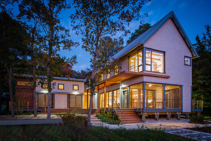 Gardner Architects have designed a contemporary house in Rehoboth, Delaware, that sits on the Lewes and Rehoboth Canal.