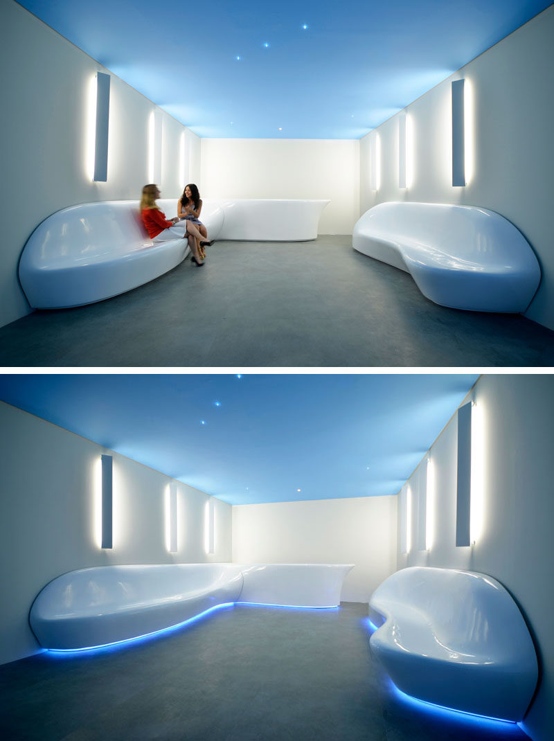 Subdv Creates Sculptural Seating For An Office Reception Area