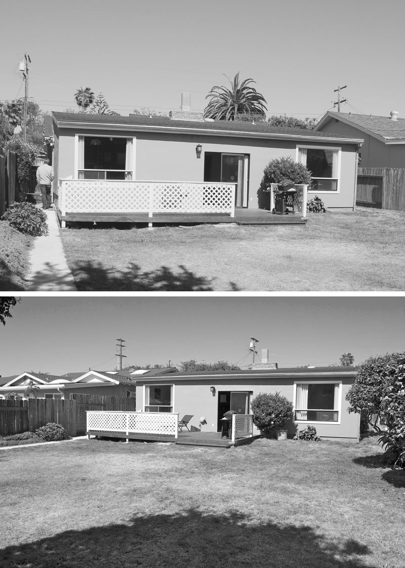 Before Photos - Surfside Projects has completed the modern renovation of a coastal rancher home in California, and transformed it into a fun, bright and friendly house.