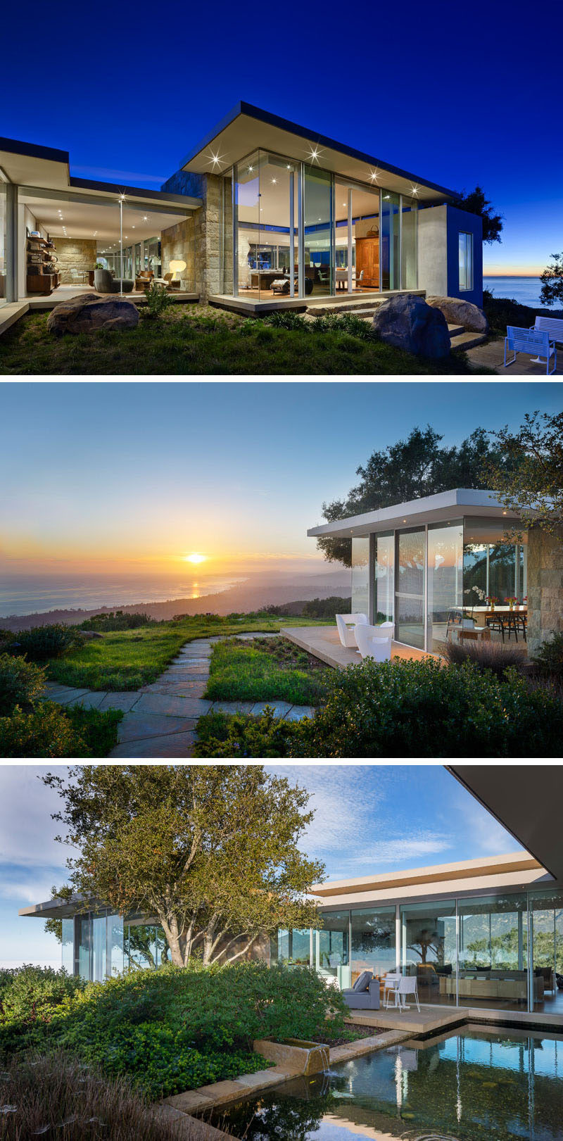 This House In California Is Surrounded By Glass Walls To Take Advantage ...