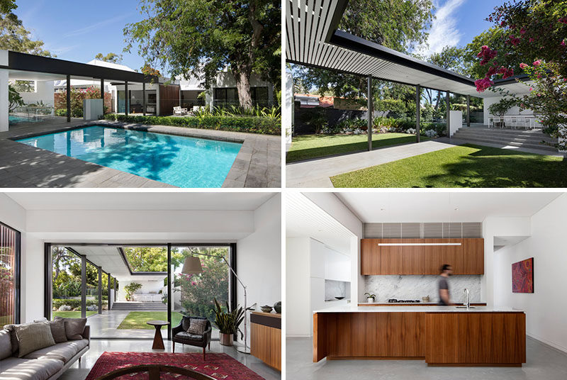 David Barr Architects have recently completed a new modern extension and backyard for a pre-war suburban house, located in Claremont, Western Australia.