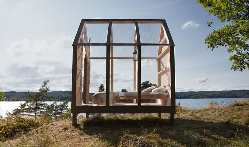 As part of a new case-study that will investigate the effects on health of living in Swedish nature, "The 72 Hour Cabin" will launching on October 10th and five people with some of the most stressful jobs around the world will experience a 'close to nature' lifestyle that involves them staying in a little cabin for three days. #Cabin #Architecture #Design