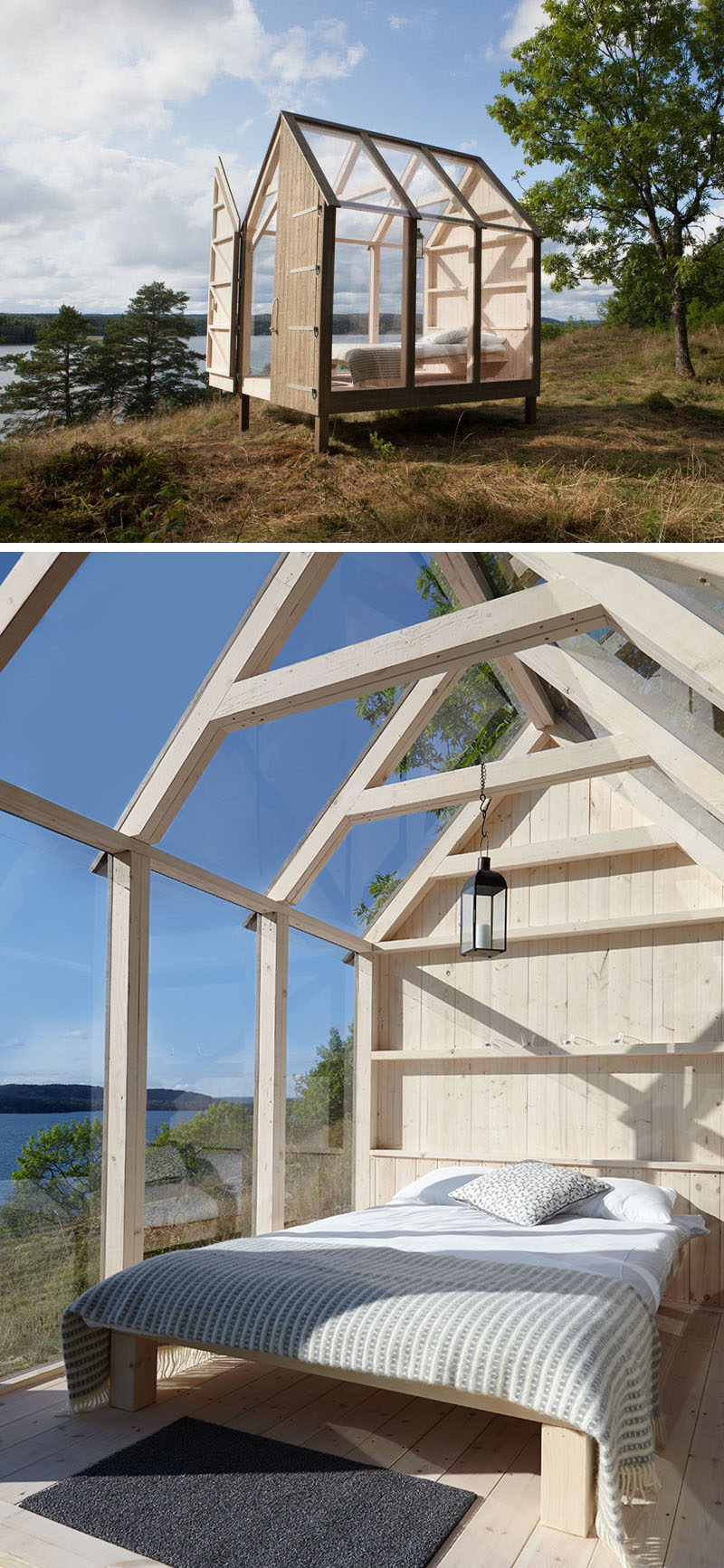 As part of a new case-study that will investigate the effects on health of living in Swedish nature, "The 72 Hour Cabin" will launching on October 10th and five people with some of the most stressful jobs around the world will experience a 'close to nature' lifestyle that involves them staying in a little cabin for three days. #Cabin #Architecture #Design