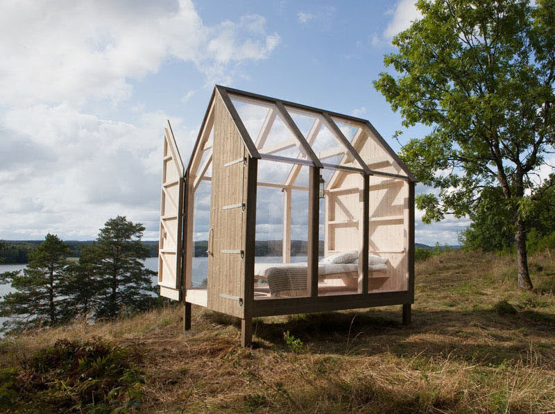 As part of a new case-study that will investigate the effects on health of living in Swedish nature, "The 72 Hour Cabin" will launching on October 10th and five people with some of the most stressful jobs around the world will experience a 'close to nature' lifestyle that involves them staying in a little cabin for three days. #Cabin #Architecture #Design