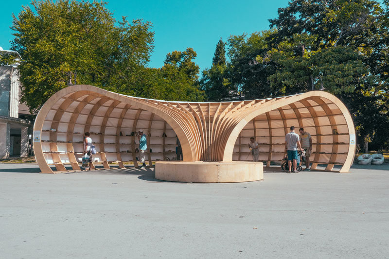 “Rapana” is the first street library in Varna, Bulgaria created by a team of young architects and designers. #Library #StreetLibrary #Design #Architecture