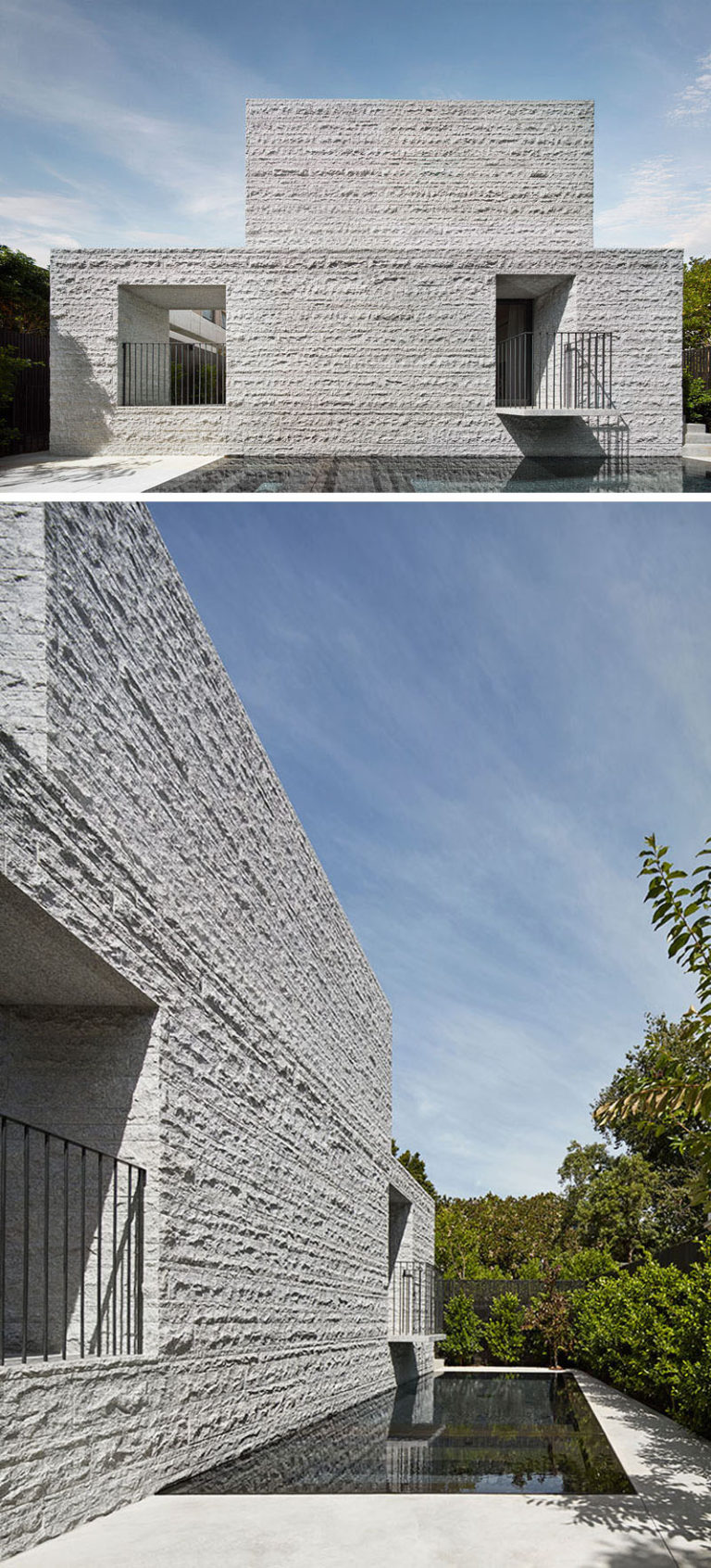This House Makes Extensive Use Of Granite Throughout Its Design