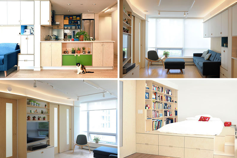 Plenty Of Creative Small Space Storage Solutions Were Added To This