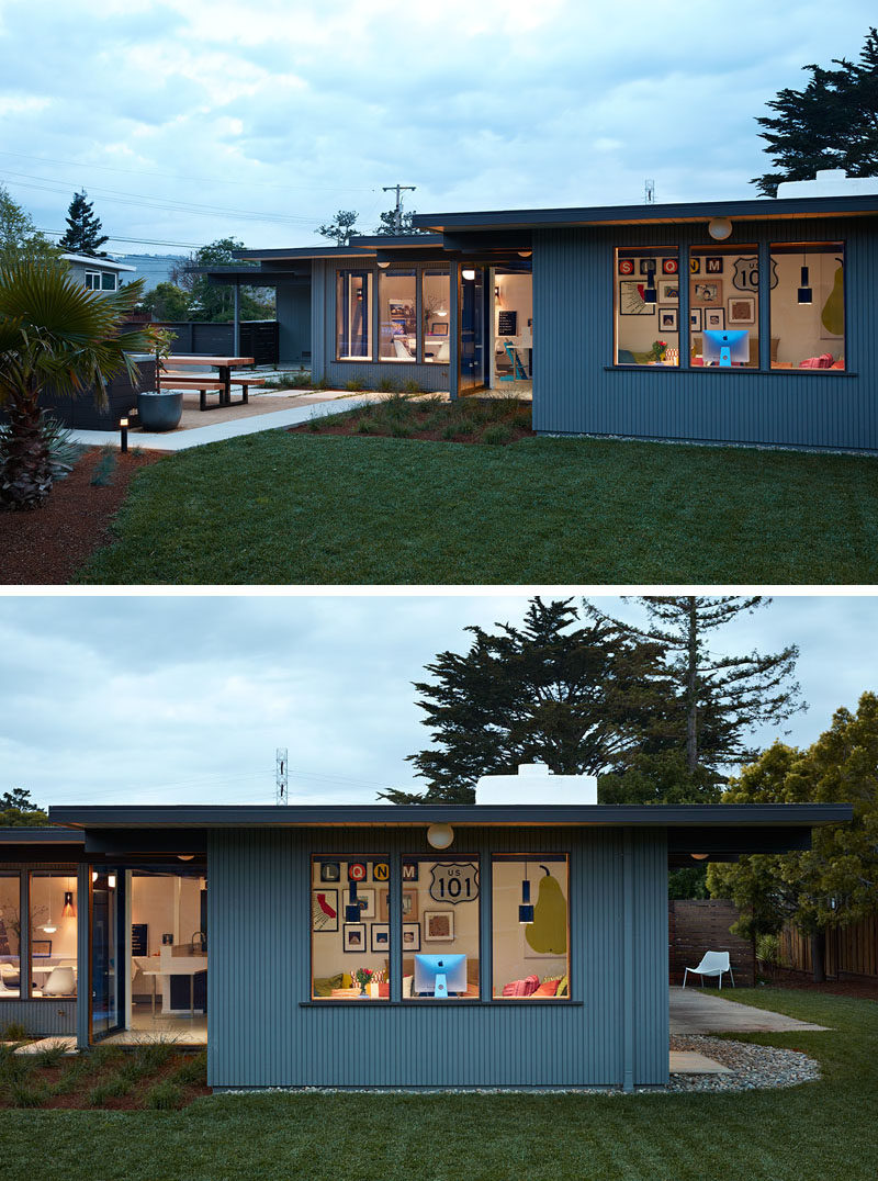 Klopf Architecture, Outer Space Landscape Architects, and Coast to Coast Construction, have recently updated and expanded a classic Eichler home in the San Mateo Highlands, California. #Eichler #HouseExtension