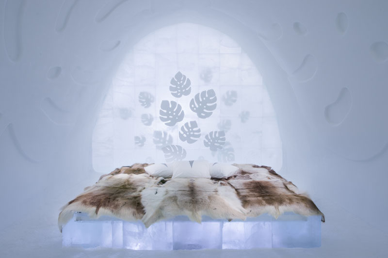 The Swedish ICEHOTEL has opened for 2017. The hotel, which is made from ice, has a collection of art suites that are individually themed and are hand carved by artists from around the world. #ICEHOTEL #Sweden #Travel #Art #Sculpture