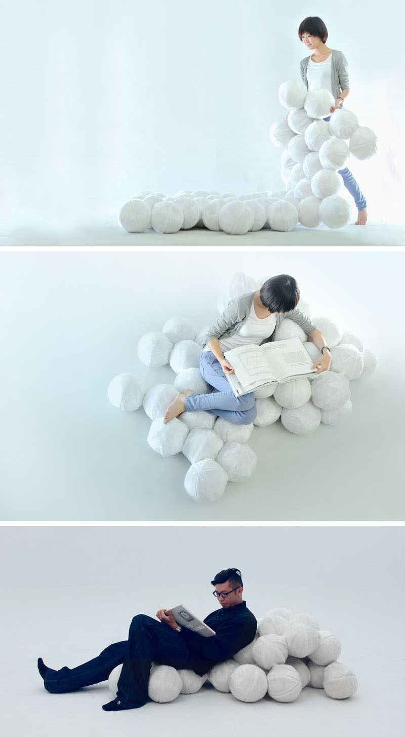 Taiwanese designer Cheng-Tsung Feng has designed Daydreamer, an indoor leisure chair or sofa that's derived from the imagination of a cloud from our childhood. #FurnitureDesign #Sofa #Design