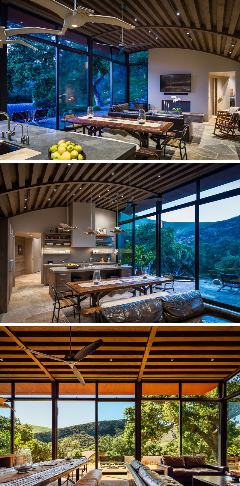 Ricon Ranch By Nma Architects Has Curved Wood Ceilings And A