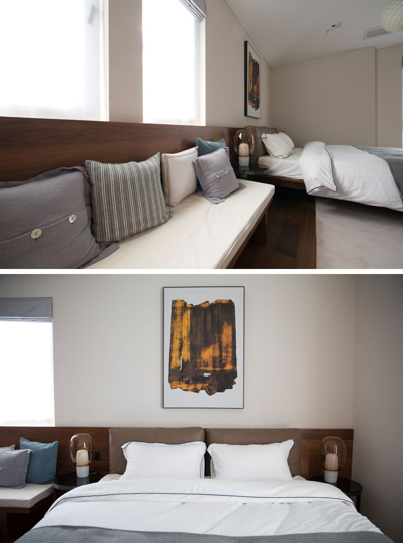 Design Detail - This Bedroom Design Includes A Headboard With A Built