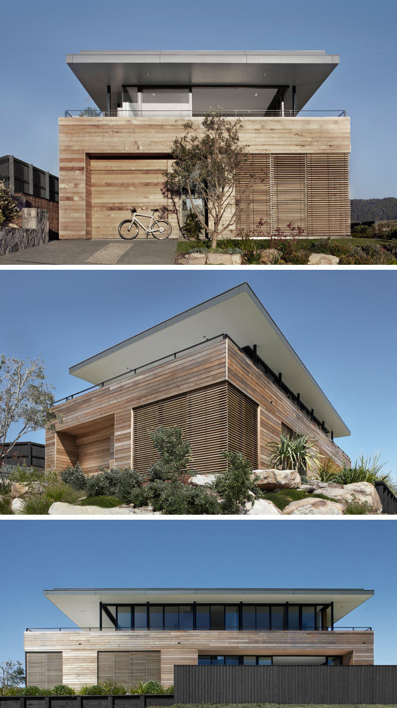 This Modern Cedar Clad House Overlooks A Beach In Australia