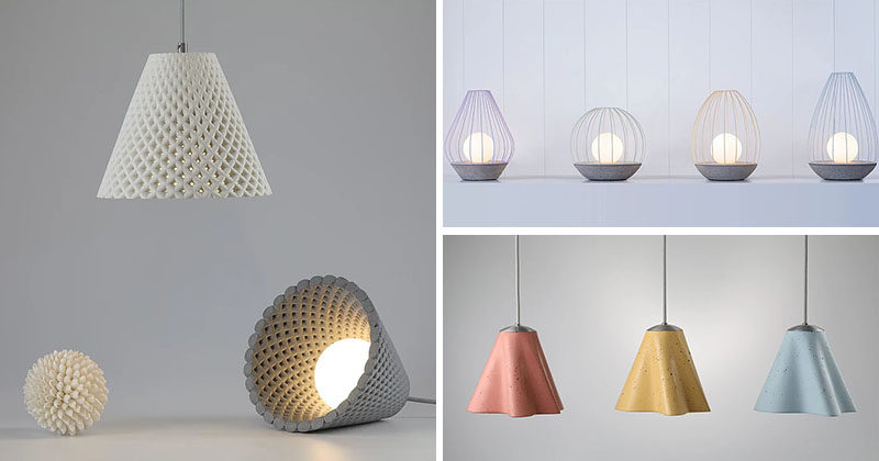 Dror Kaspi of ARDOMA Design has created three new lighting collections that make use materials like concrete and metal. #ModernLighting