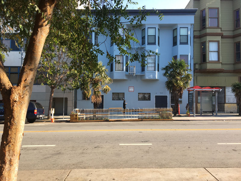 Youth Art Exchange (YAX) youth architects from the YAX Architecture Firm, lead by faculty architect Kali Gordon and John O'Connell High School Construction Instructor Chris Wood, developed an innovated parklet design utilizing reclaimed cedar and conduit pipes. #Parklet #Landscaping #Design