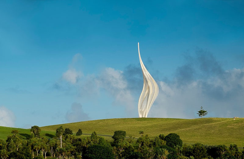 Gerry Judah has designed JACOB’S LADDER, a new sculpture for Gibbs Farm Sculpture Park, New Zealand. #Sculpture #PublicArt #Art #Design