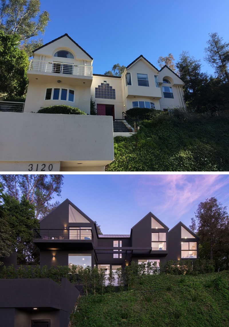 AUX Architecture have recently completed the modern renovation of a house in the Hollywood Hills, that had previously undergone multiple owners and renovations since it was originally built in 1989. #ModernRenovation #HouseRenovation