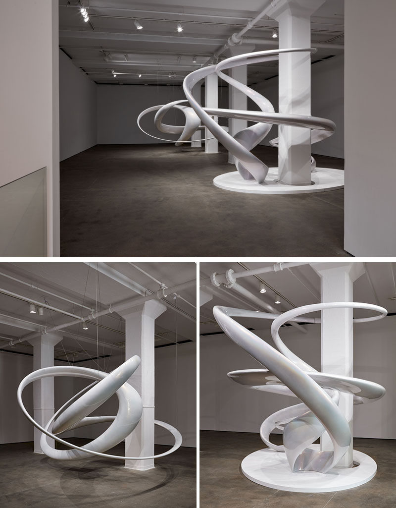 These contemporary sculptures created by Japanese artist Mariko Mori, are an expression of her ongoing research into superstring theory and particle physics, coupled with her speculation as to how multiple hidden universes might be represented. #Art #Sculpture #Modern