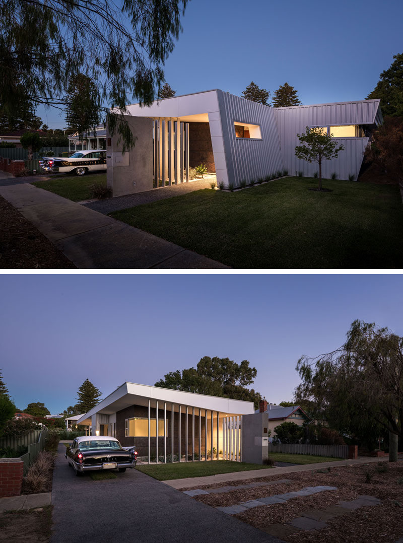 Modular architecture firm mishack. worked together with their clients to design a modern home that was inspired by their deep love of mid-century architecture. #ModernHouse #ModernArchitecture