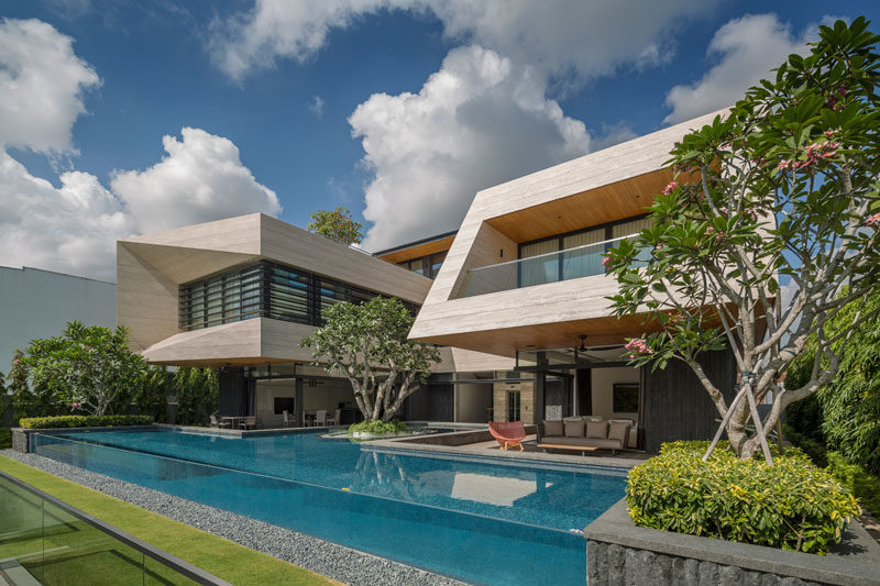 Wallflower Architecture + Design have designed a modern house in Singapore, for a family that wanted to create their forever home. #ModernHouse #Architecture