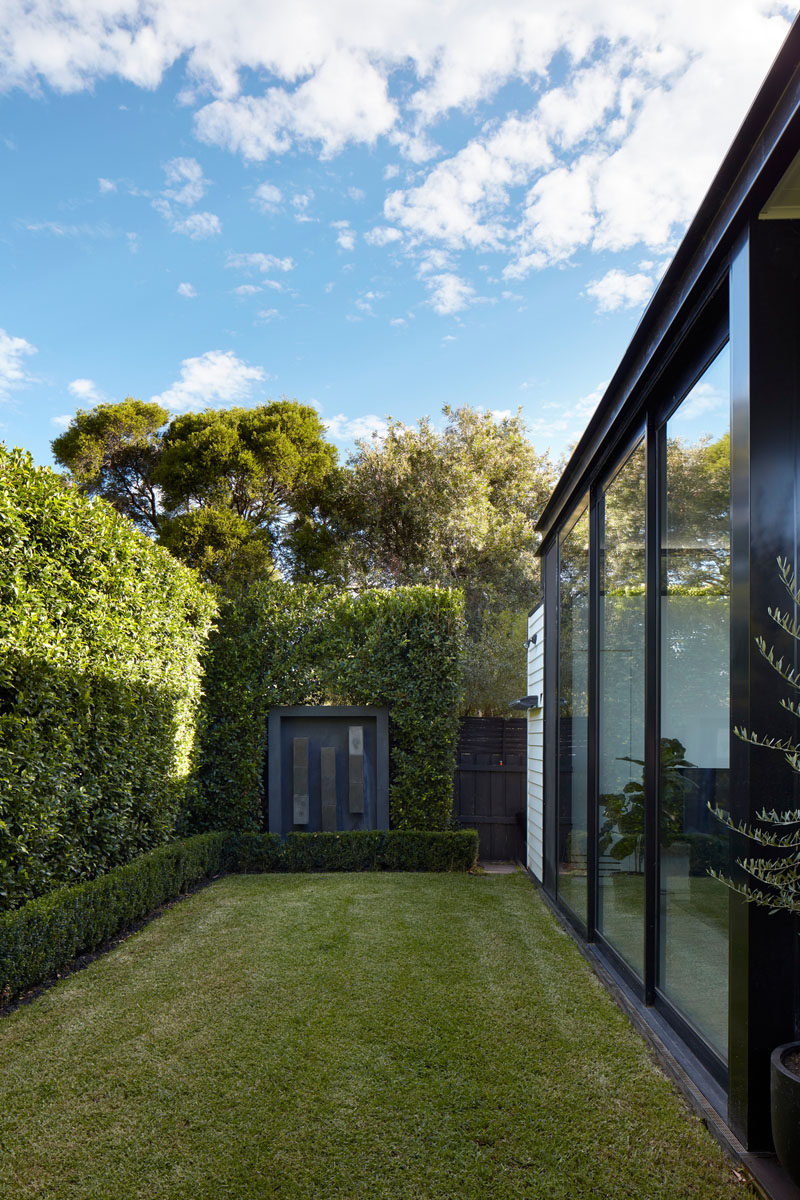 Layers of plants provide privacy from the next door neighbors and create secluded private oasis. #Landscaping #Garden #Backyard #Lawn